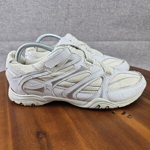 Danskin Now Shoes SneakersWomens Size 9 White Leather Mesh Walking Lynne 2508837